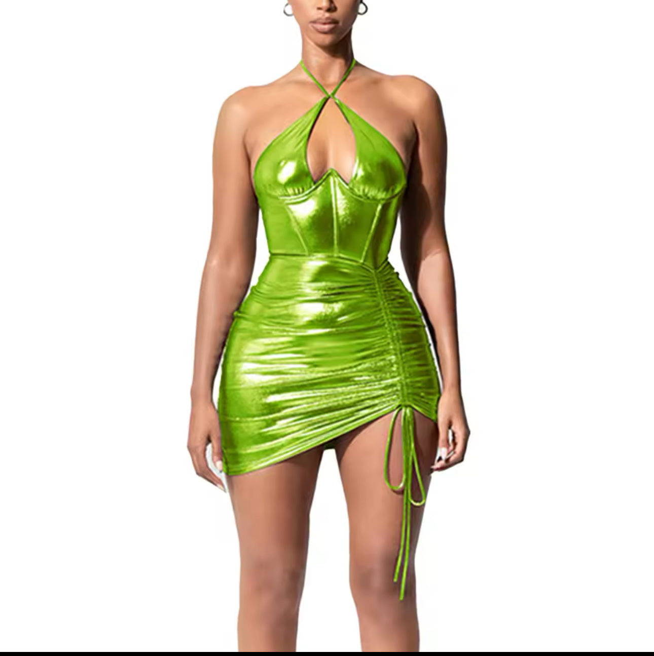 Corset Effect Mini Dress