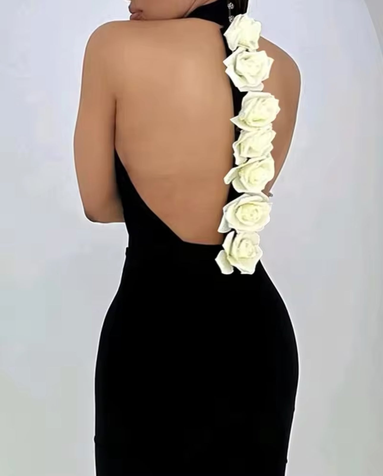 Rose Accent Dress