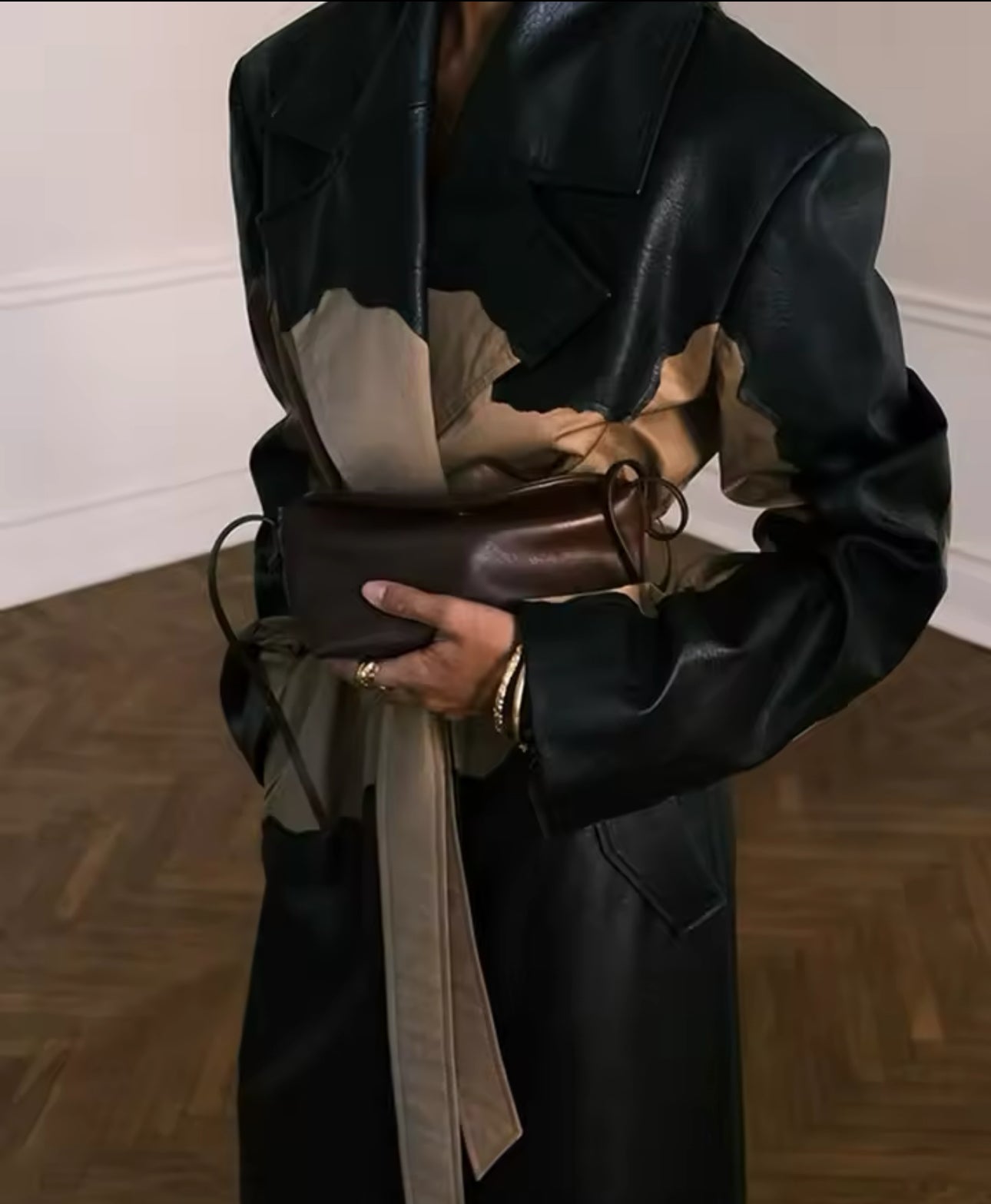 Two Toned Trench Coat