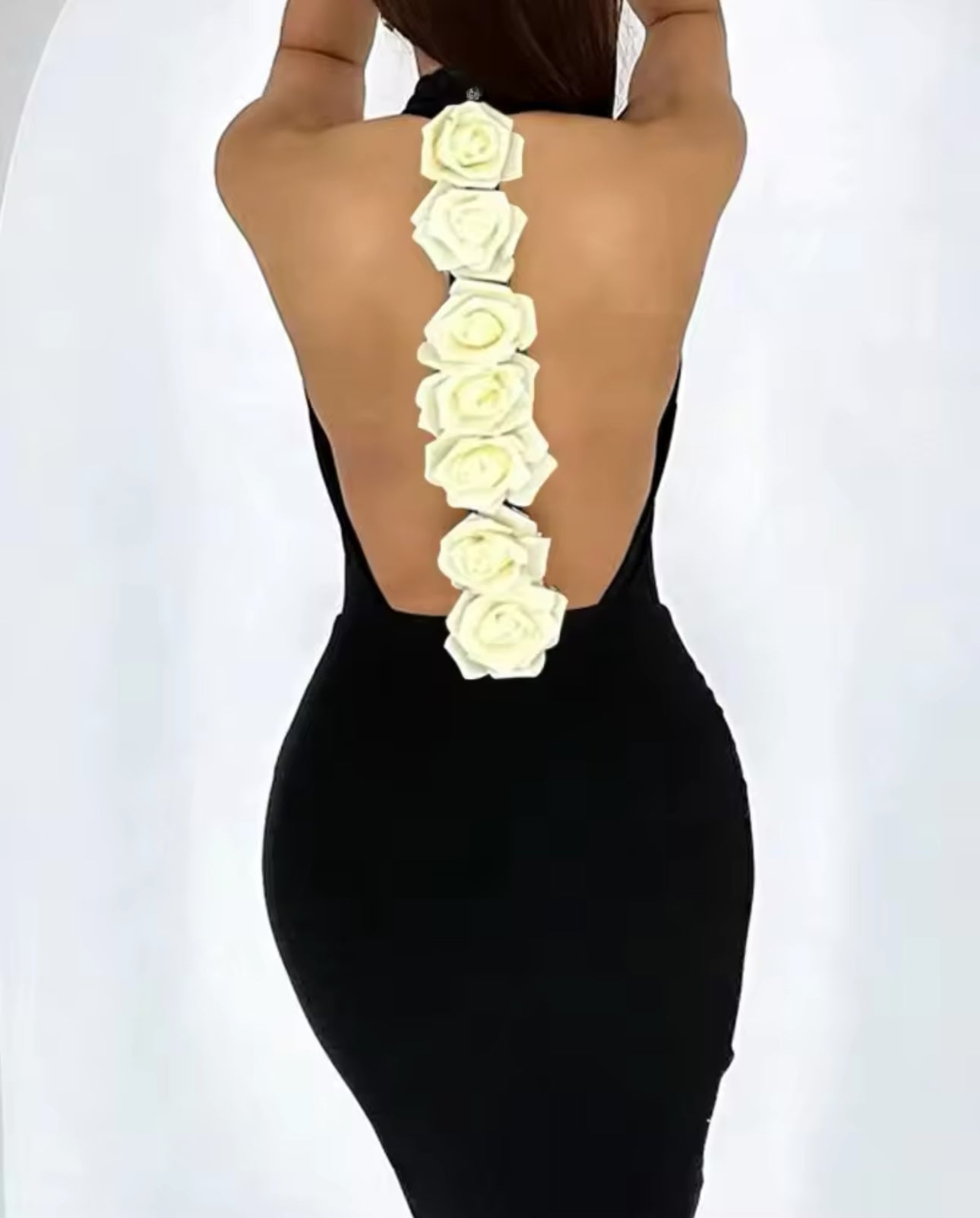 Rose Accent Dress
