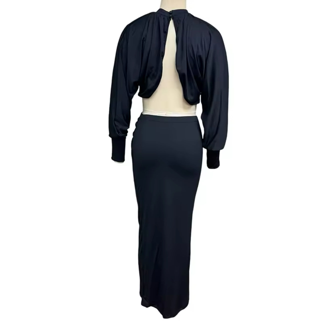 Balloon Sleeve Two Piece Set