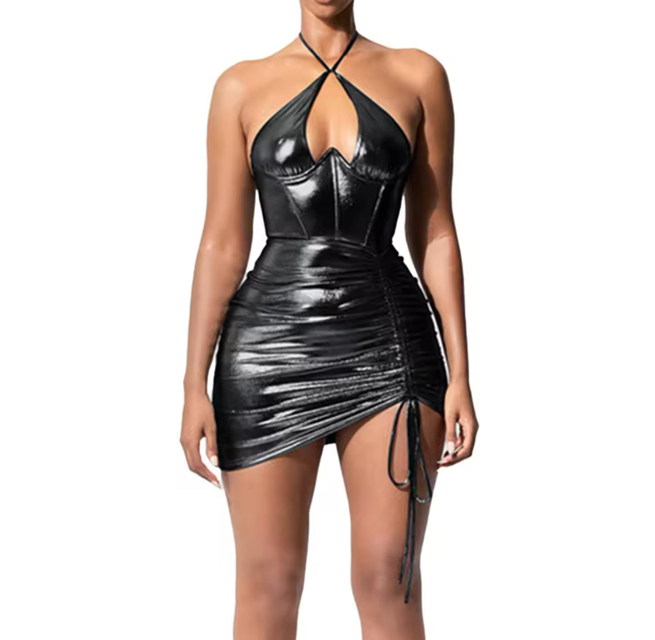 Corset Effect Mini Dress