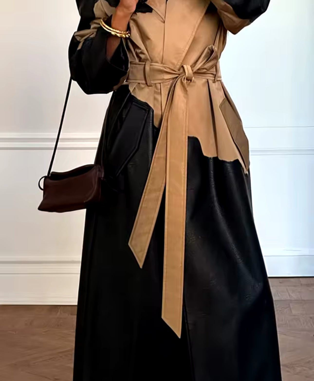 Two Toned Trench Coat