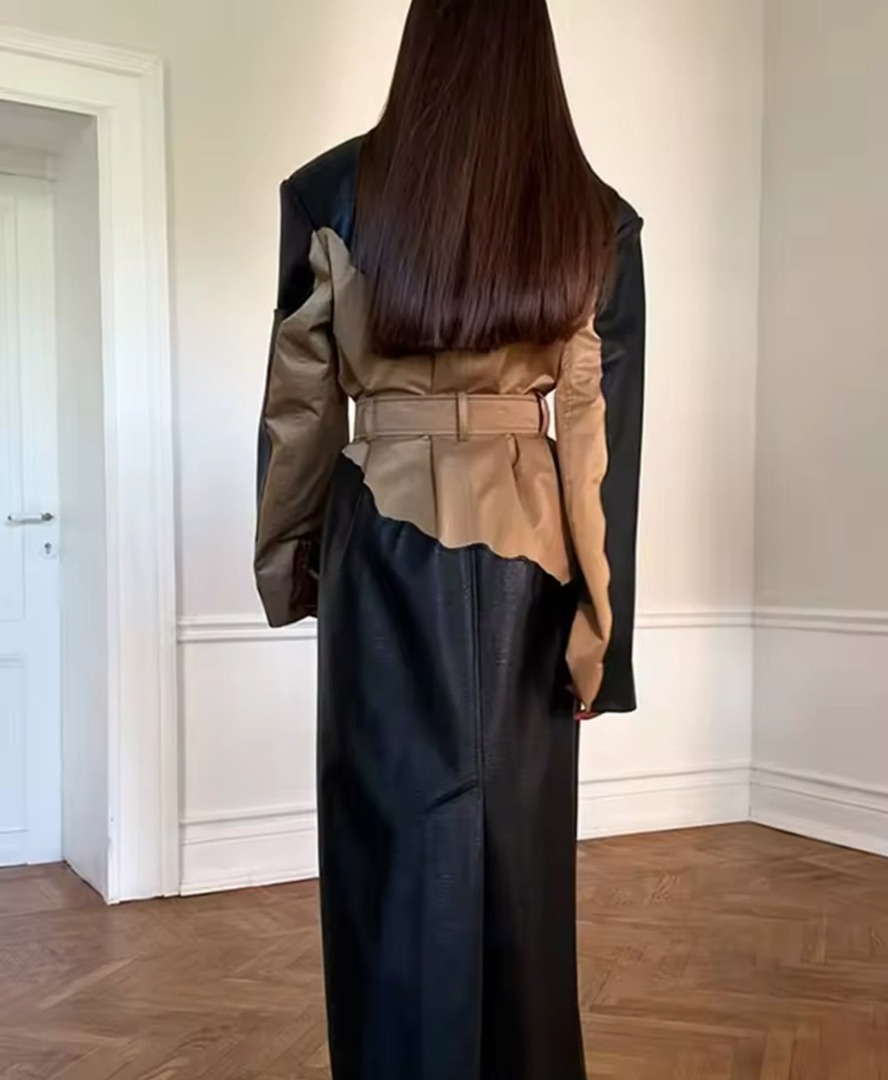 Two Toned Trench Coat