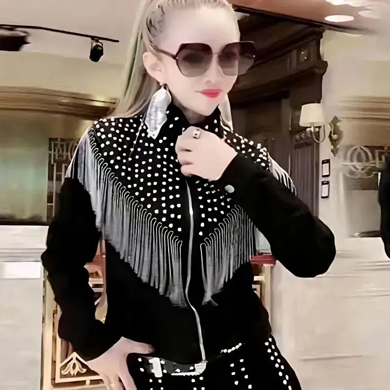 Denim Tassel Spring Jacket