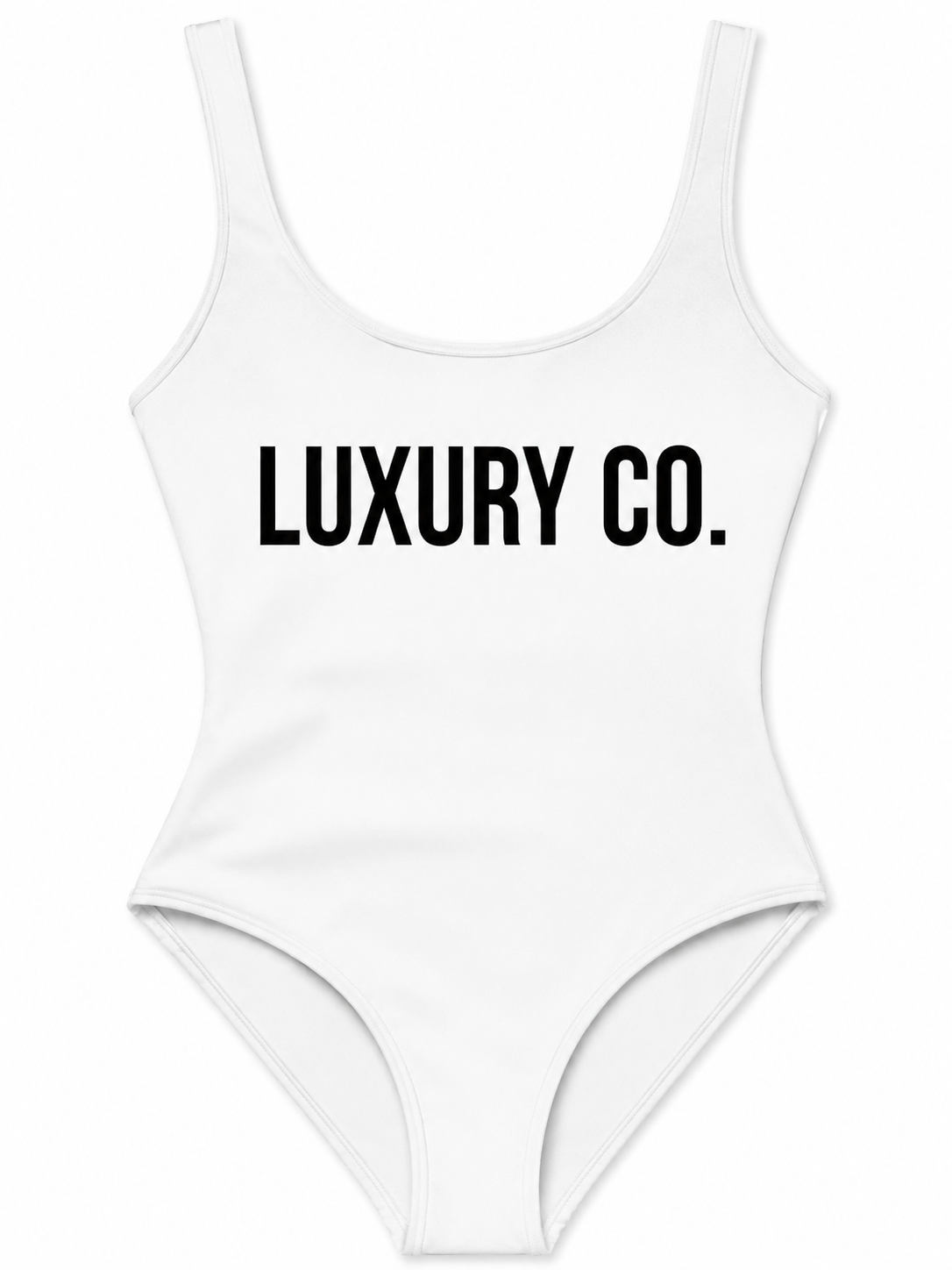 Luxury Co. Signature Black One-Piece Swimsuit