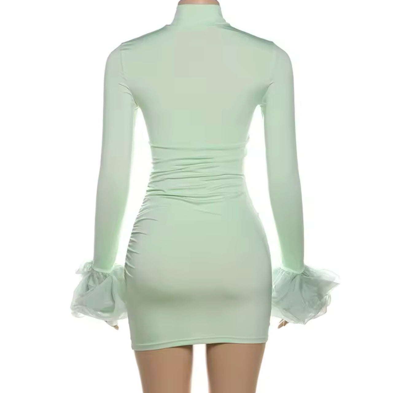 Ruffle Sleeve Dress