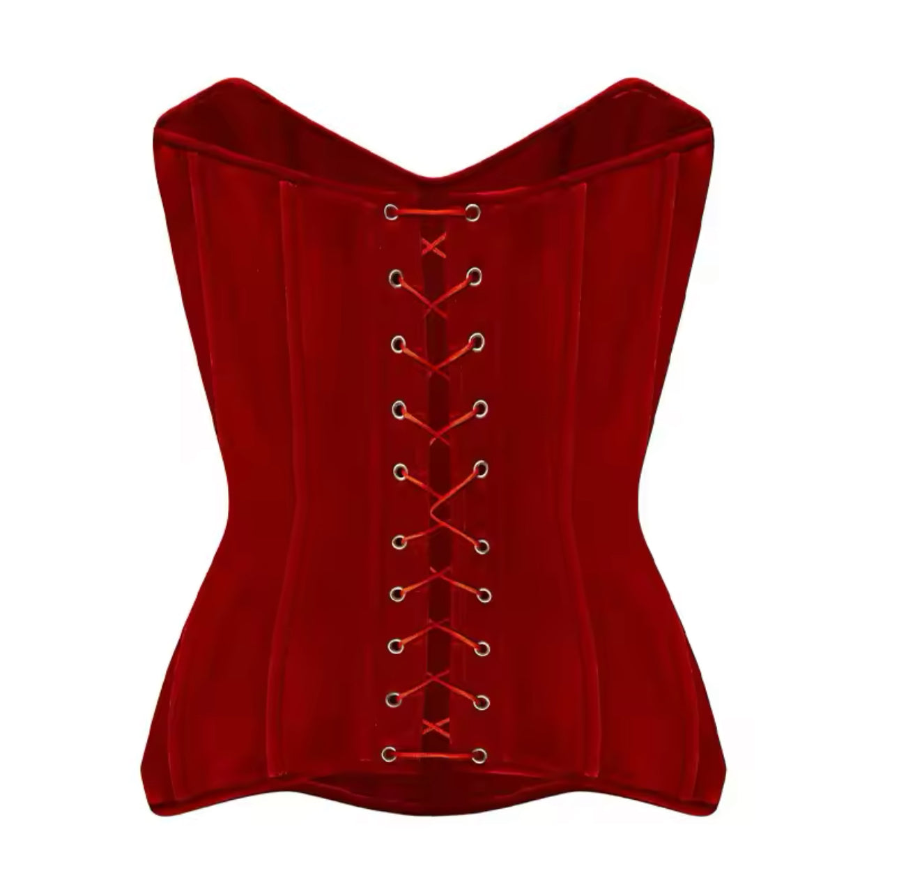 Red Velvet Two Piece Dress