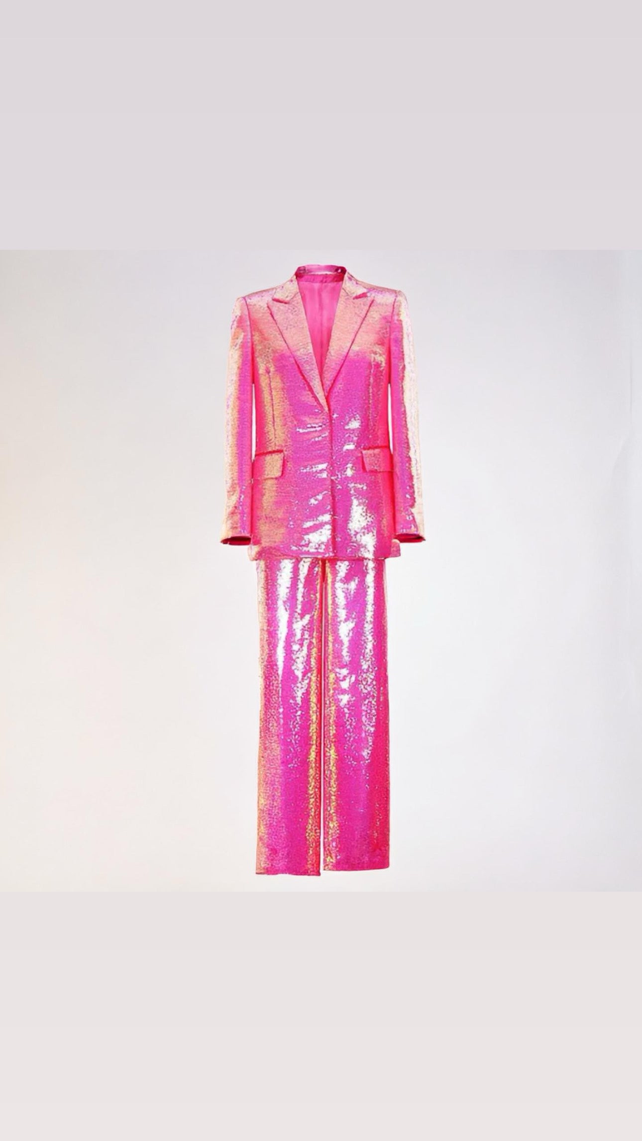 Hot Pink Sequin Blazer with Pants