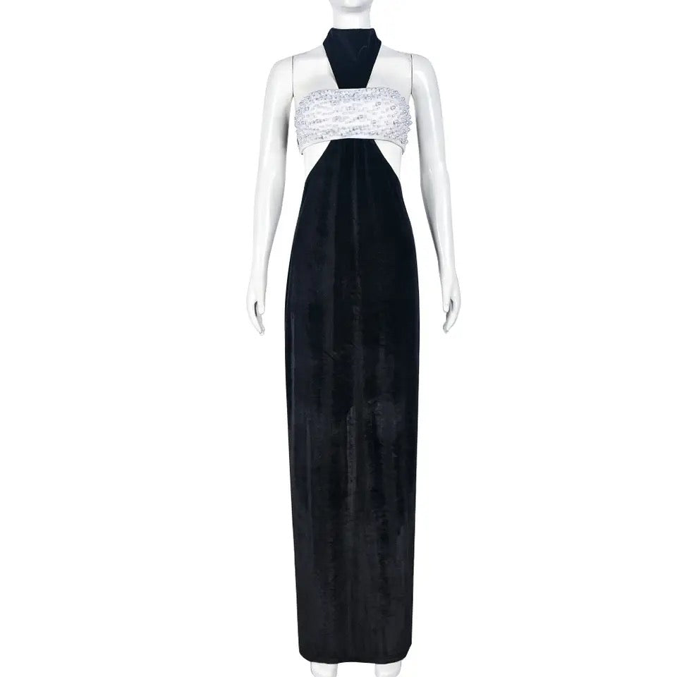 Black Velvet Gown