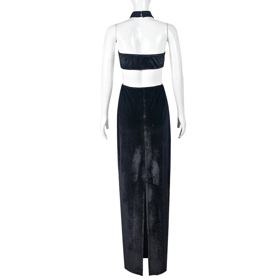 Black Velvet Gown