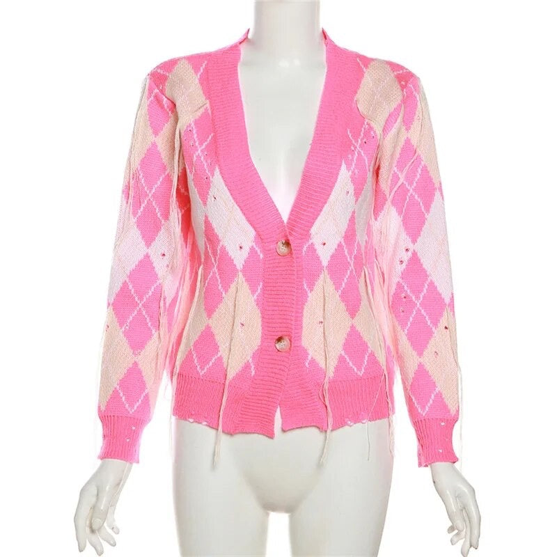 Two Piece Pink Checkered Shorts Set