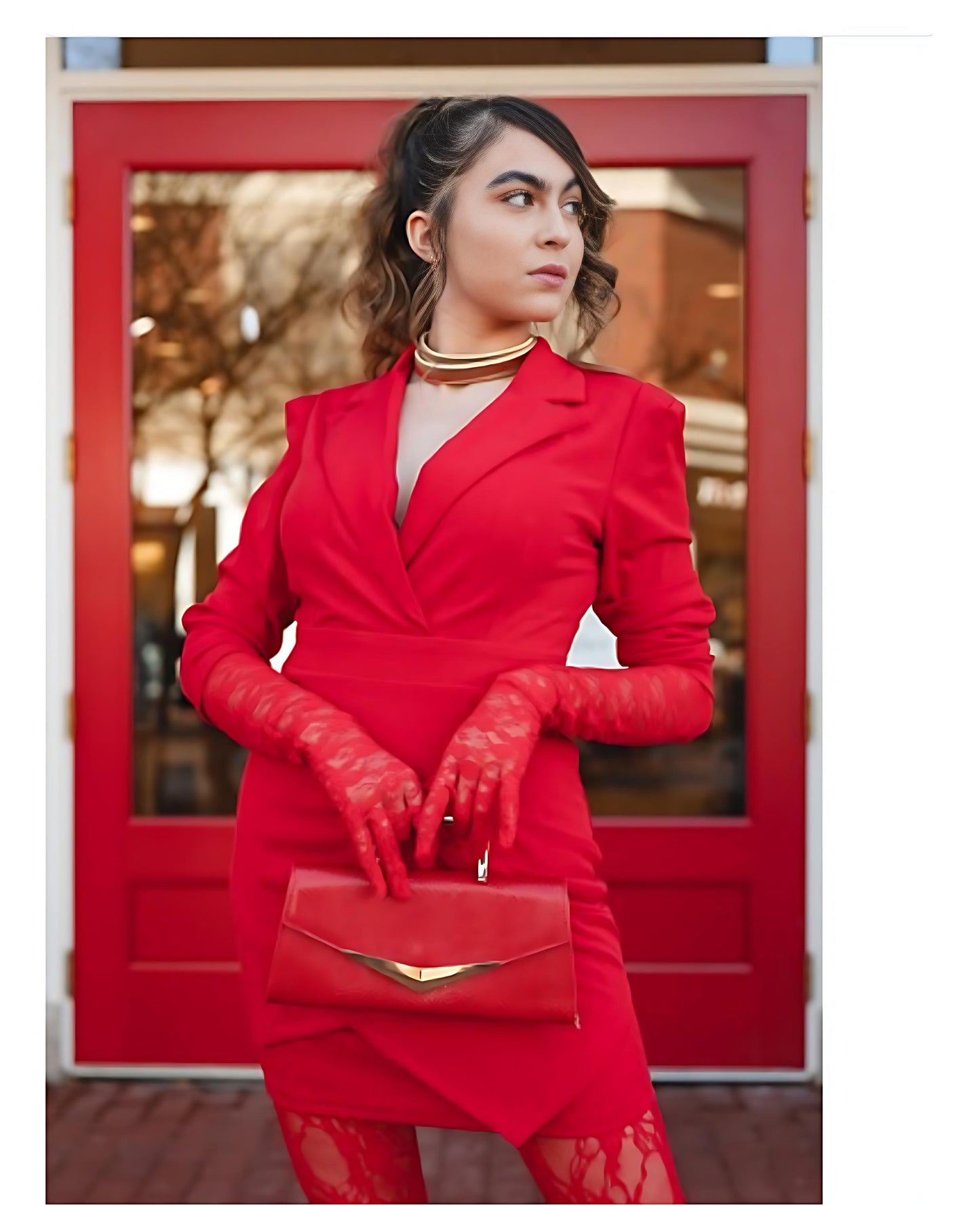 Red Blazer Dress
