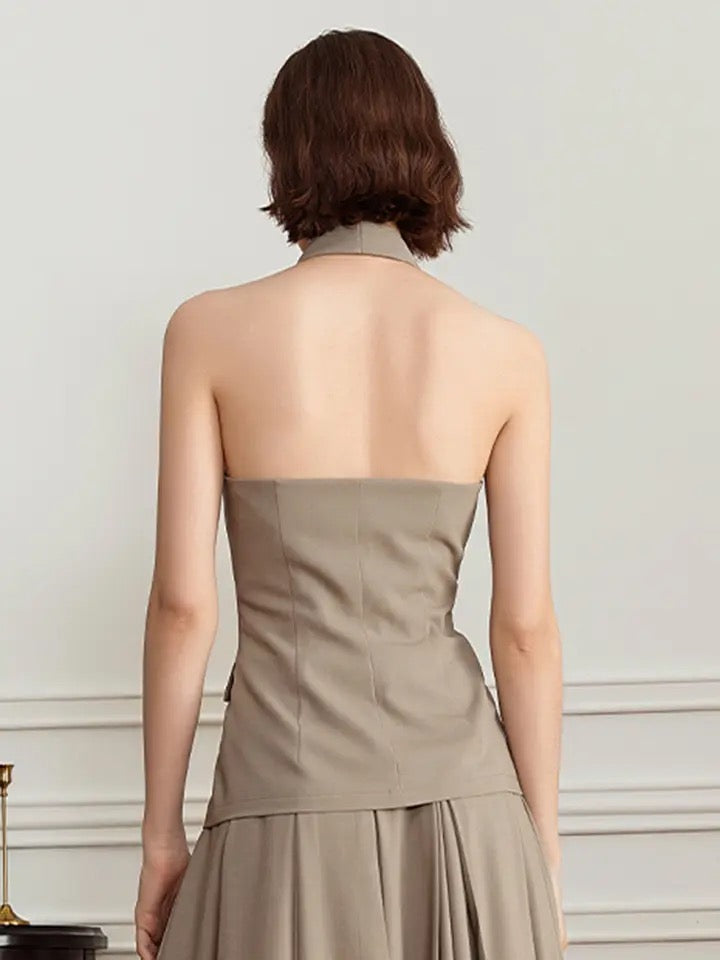 Cross Neck Casual Top