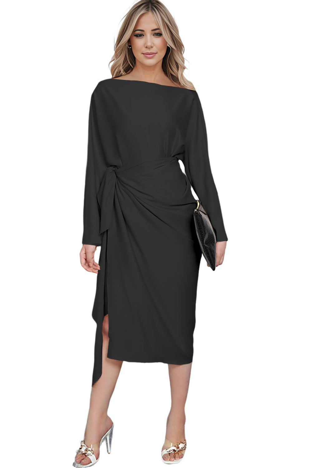 Basic Professional Chic Midi Dress