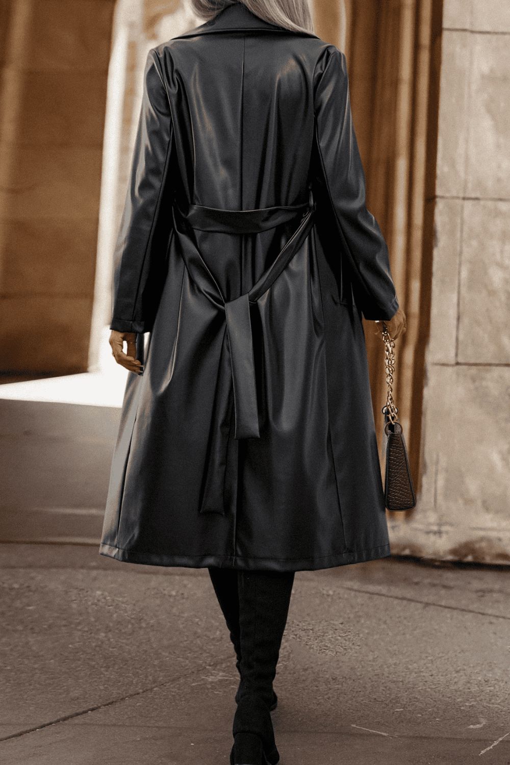 Lapel Chic Trench Coat