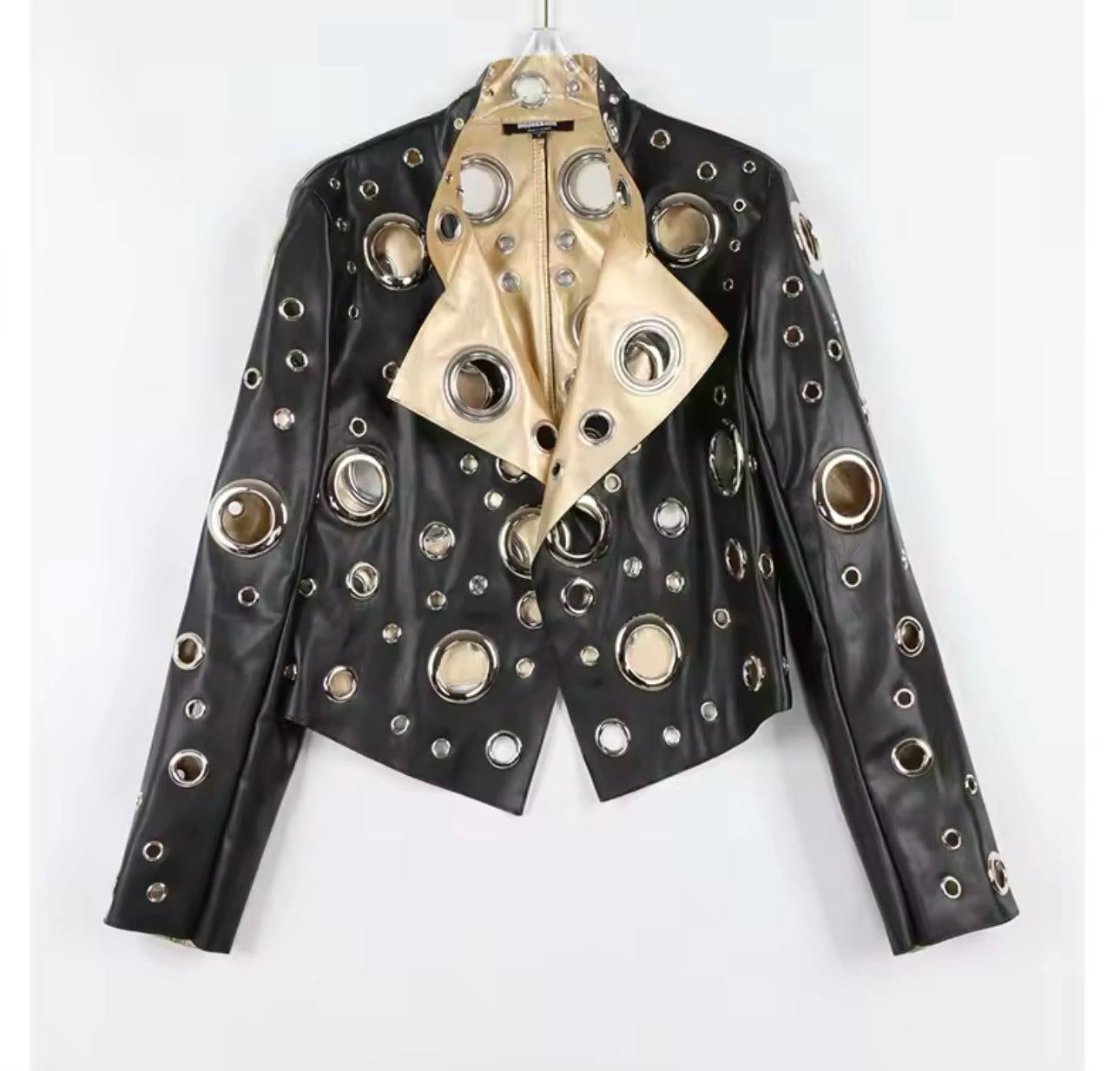 Cropped Leather Jacket