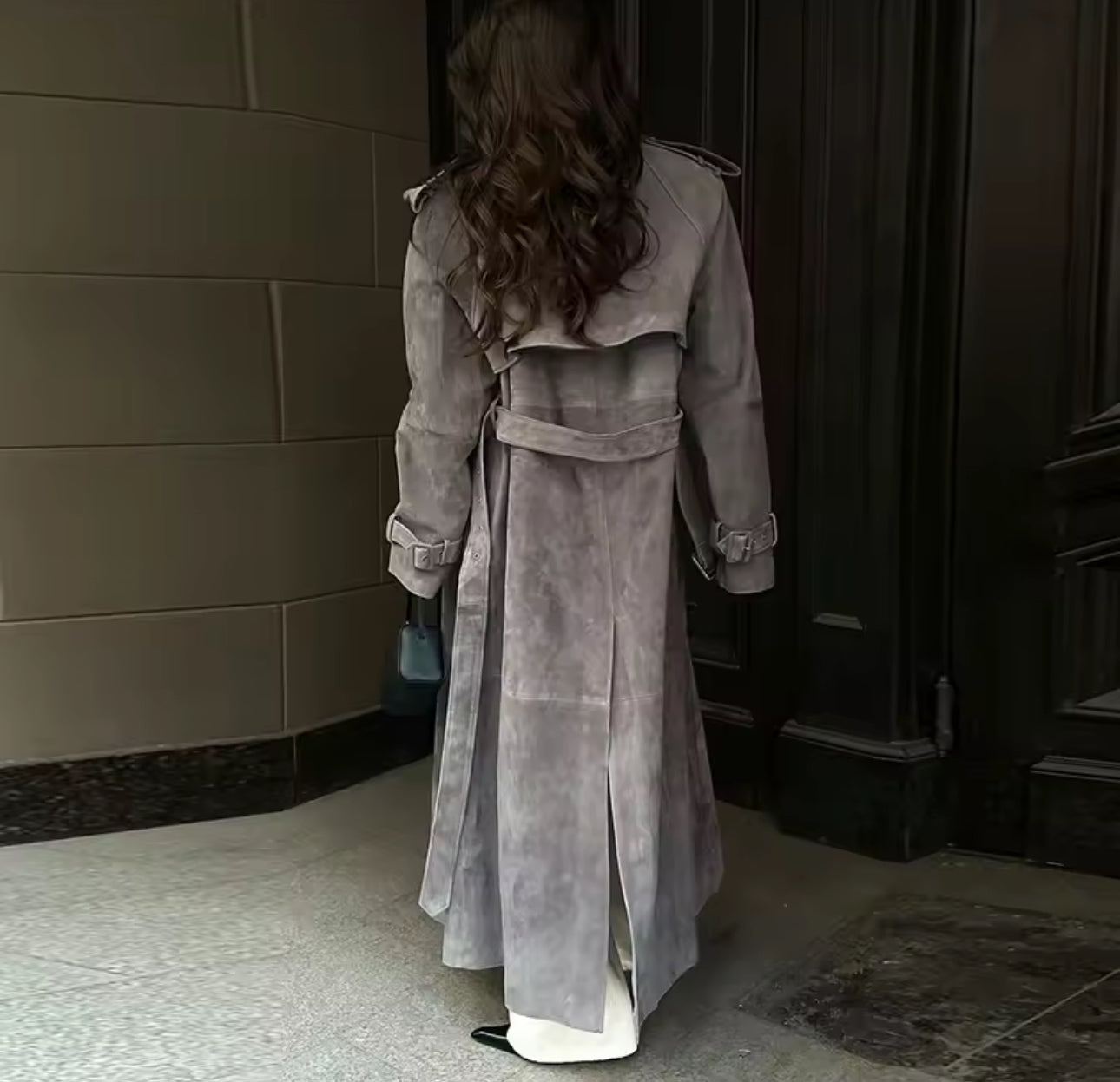 Long Trench Lapel Coat — As Seen on the Runway