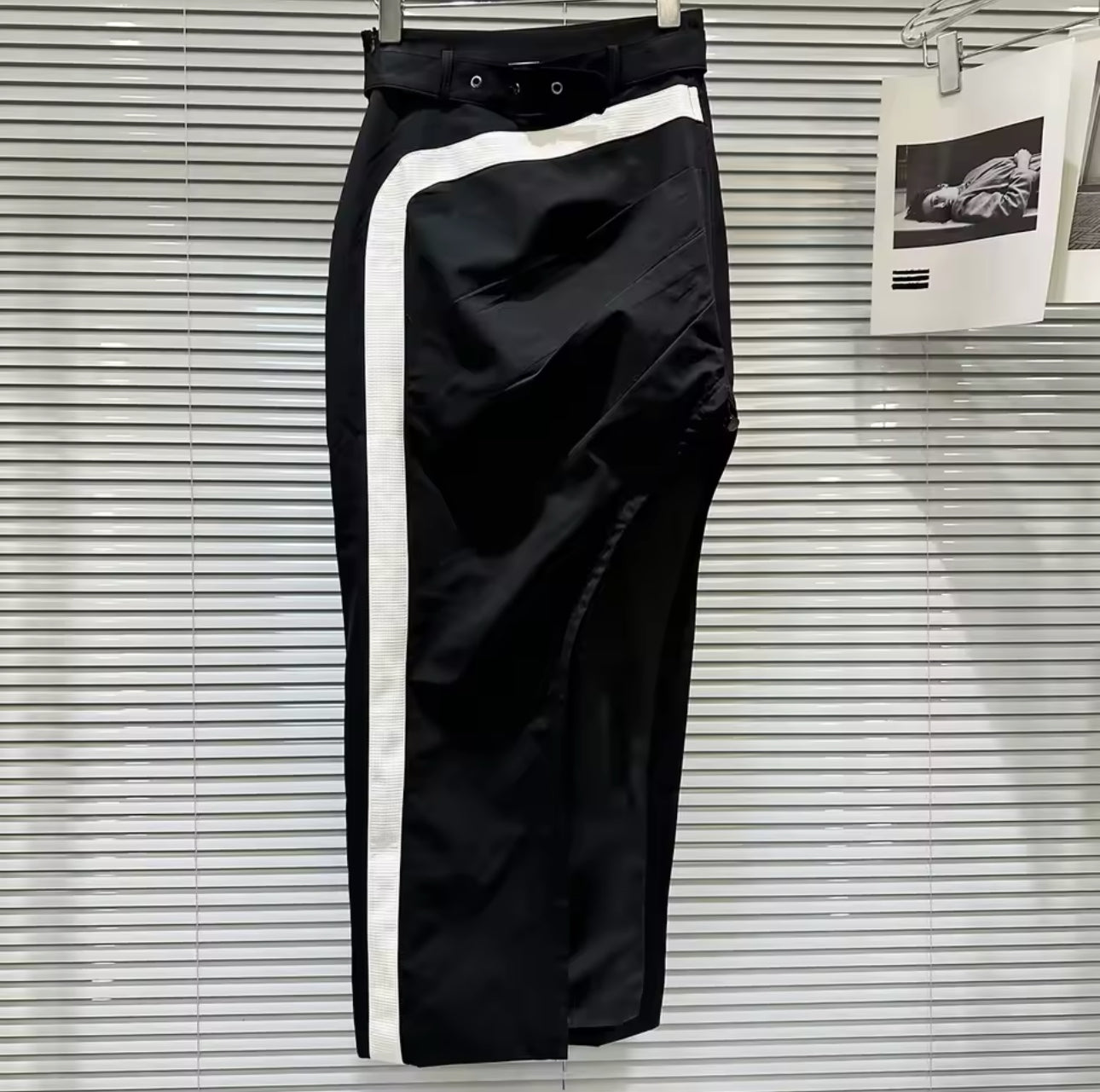 Cropped Jacket High Split Set