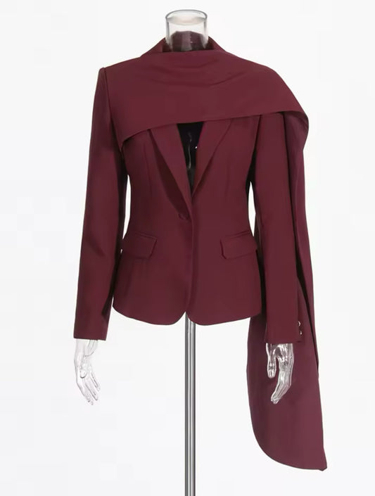Wine Splice Blazer
