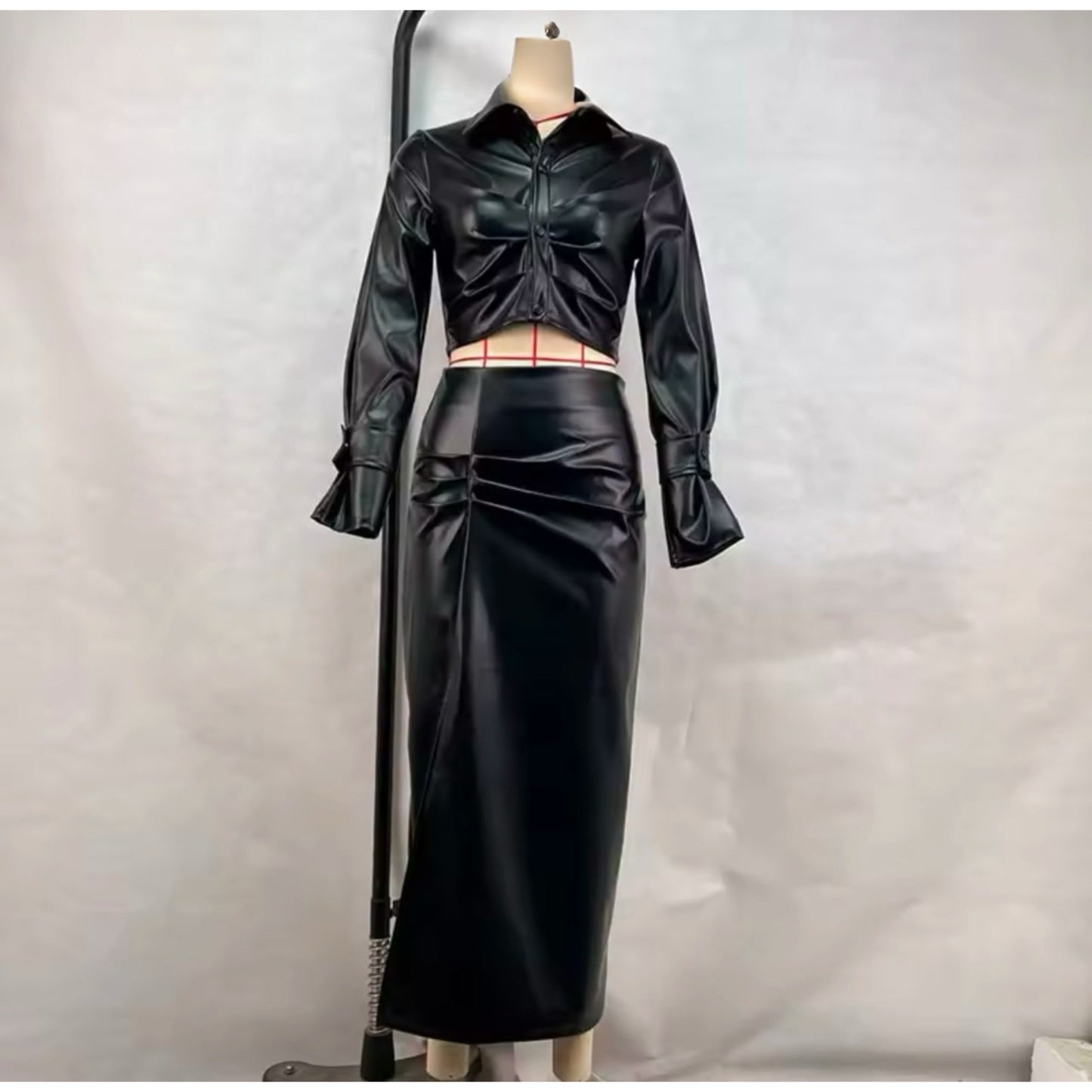 Leather Two-Piece Set