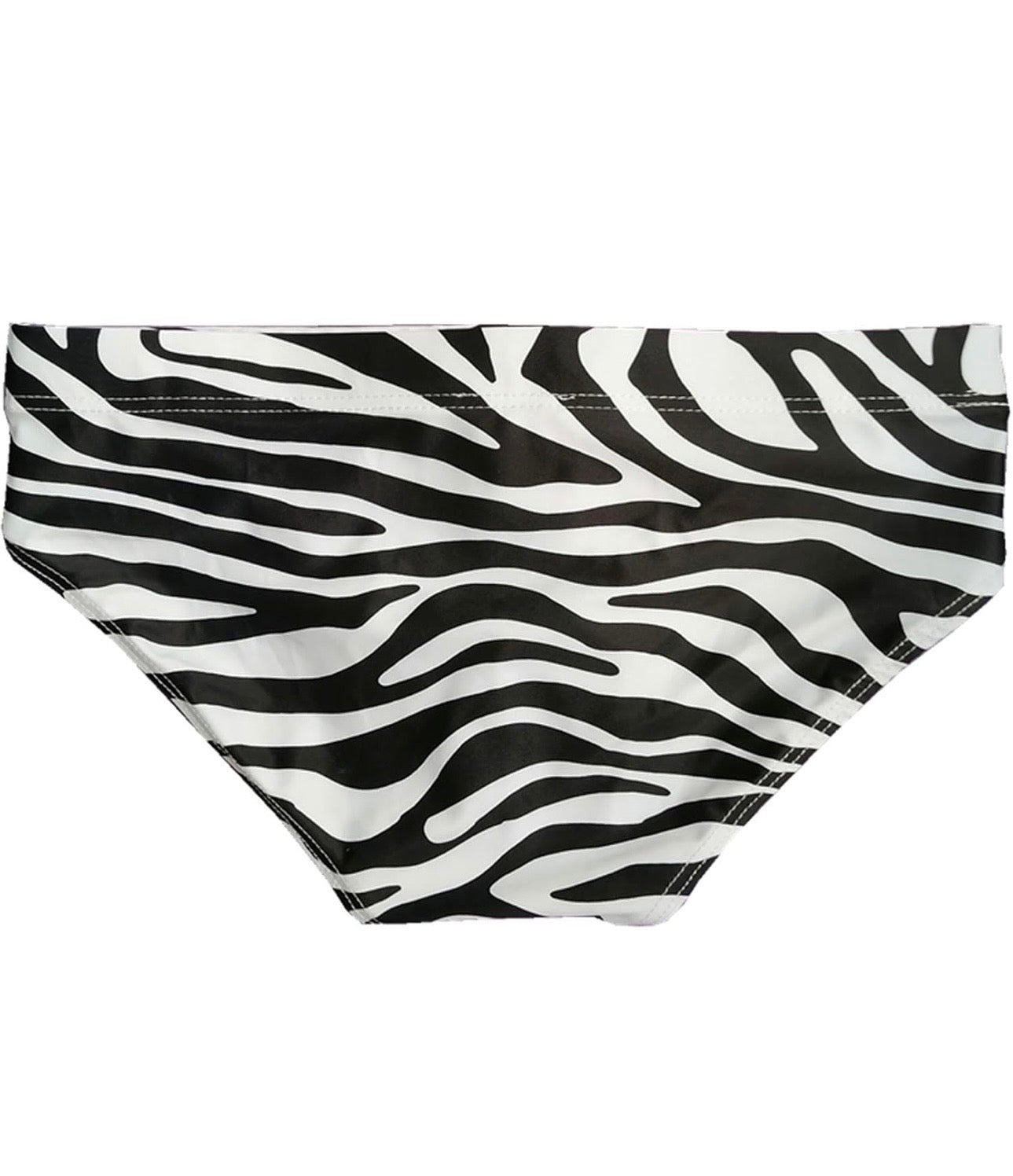 Luxury Co. Men Zebra Print Swim Brief