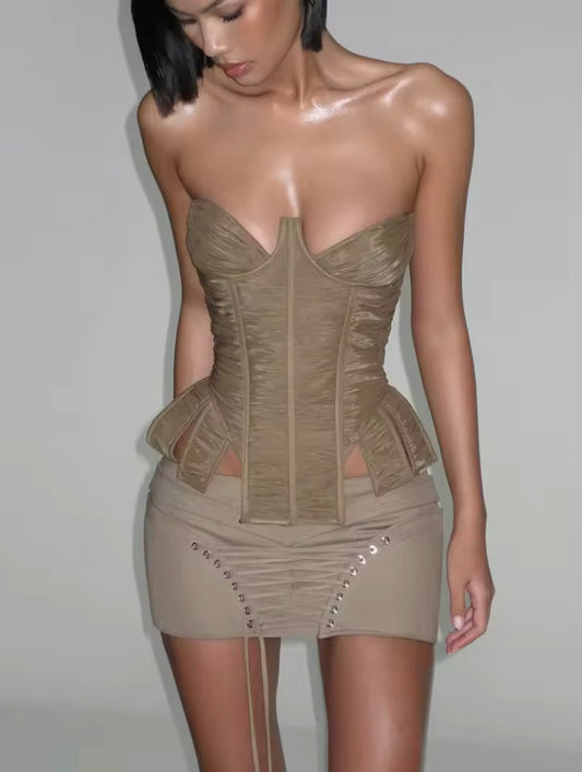Sculpted Lace-Up Mini Set