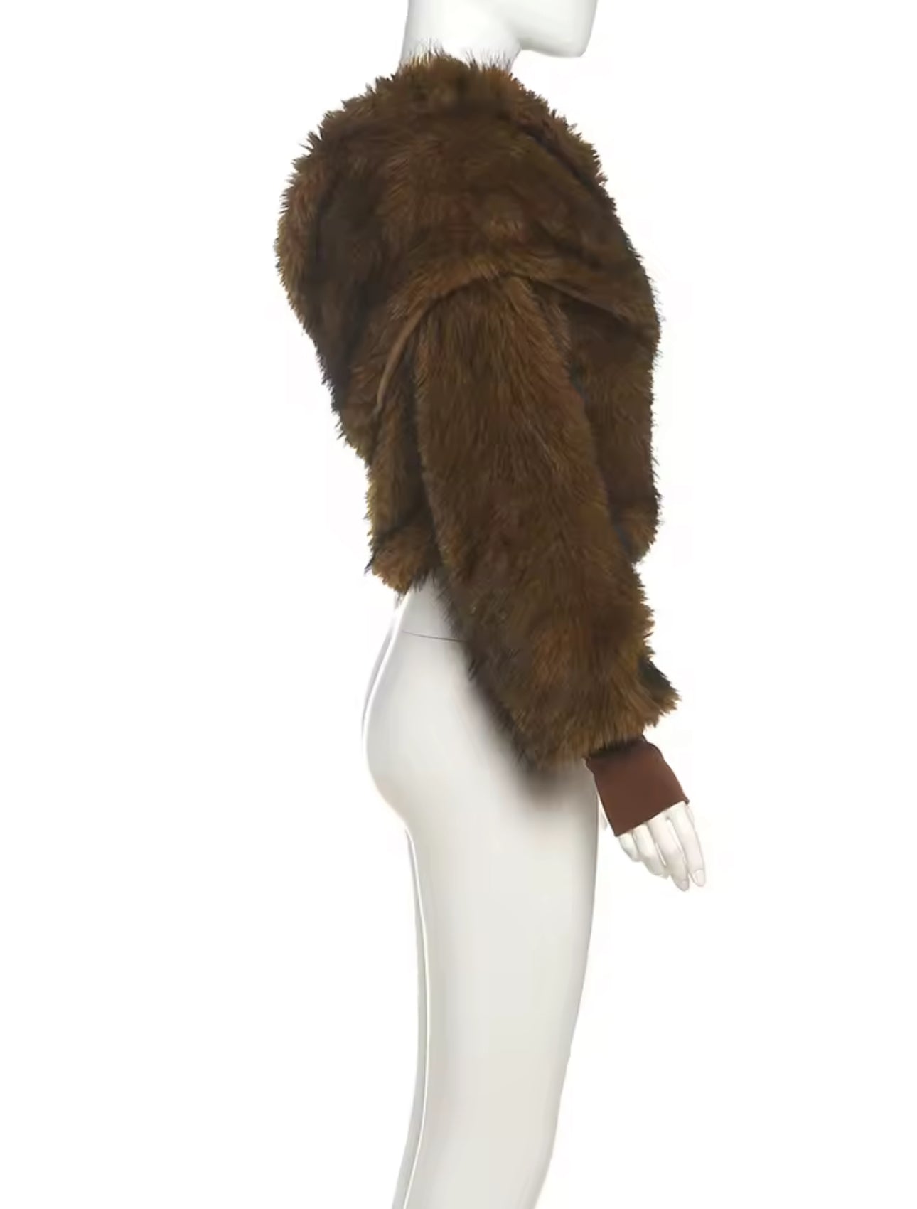 Luxury Professionals | Faux Fur Off-Shoulder Jacket