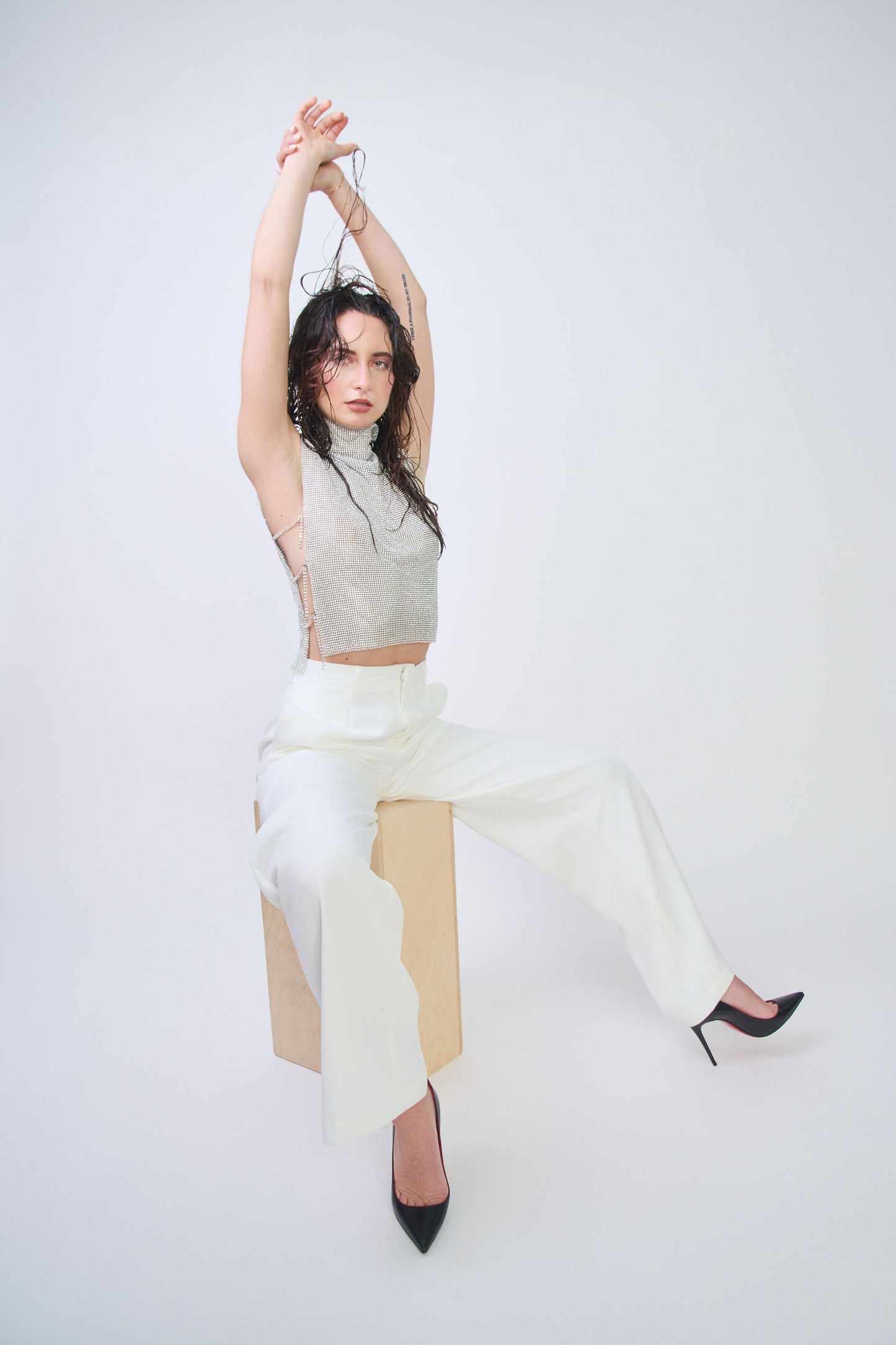 Bella Rhinestone Chain Top