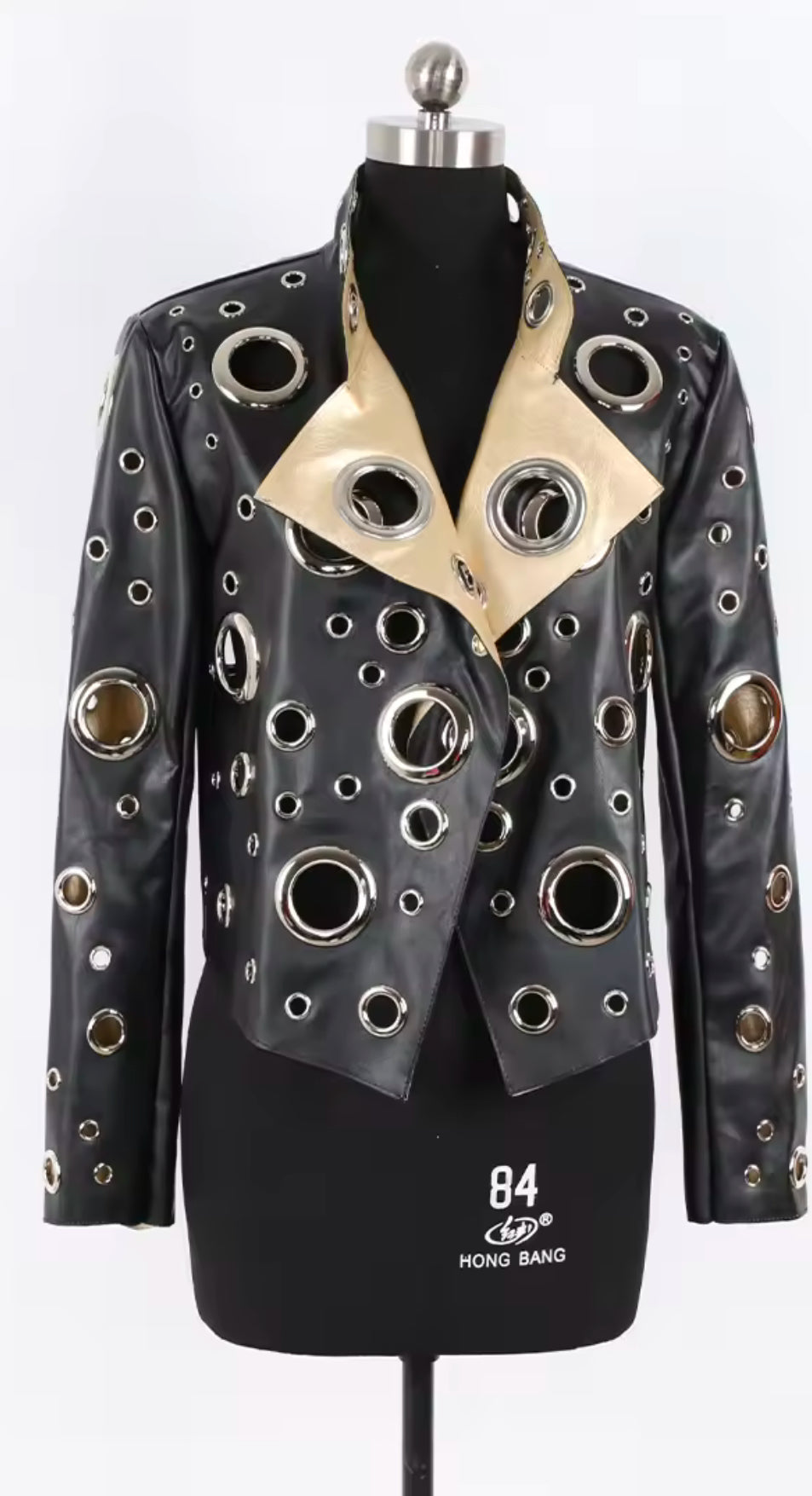 Cropped Leather Jacket