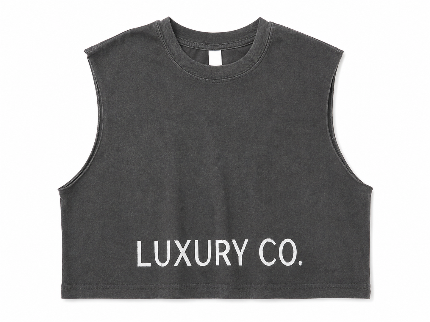 Luxury Co. Men’s Washed Muscle Crop Tee