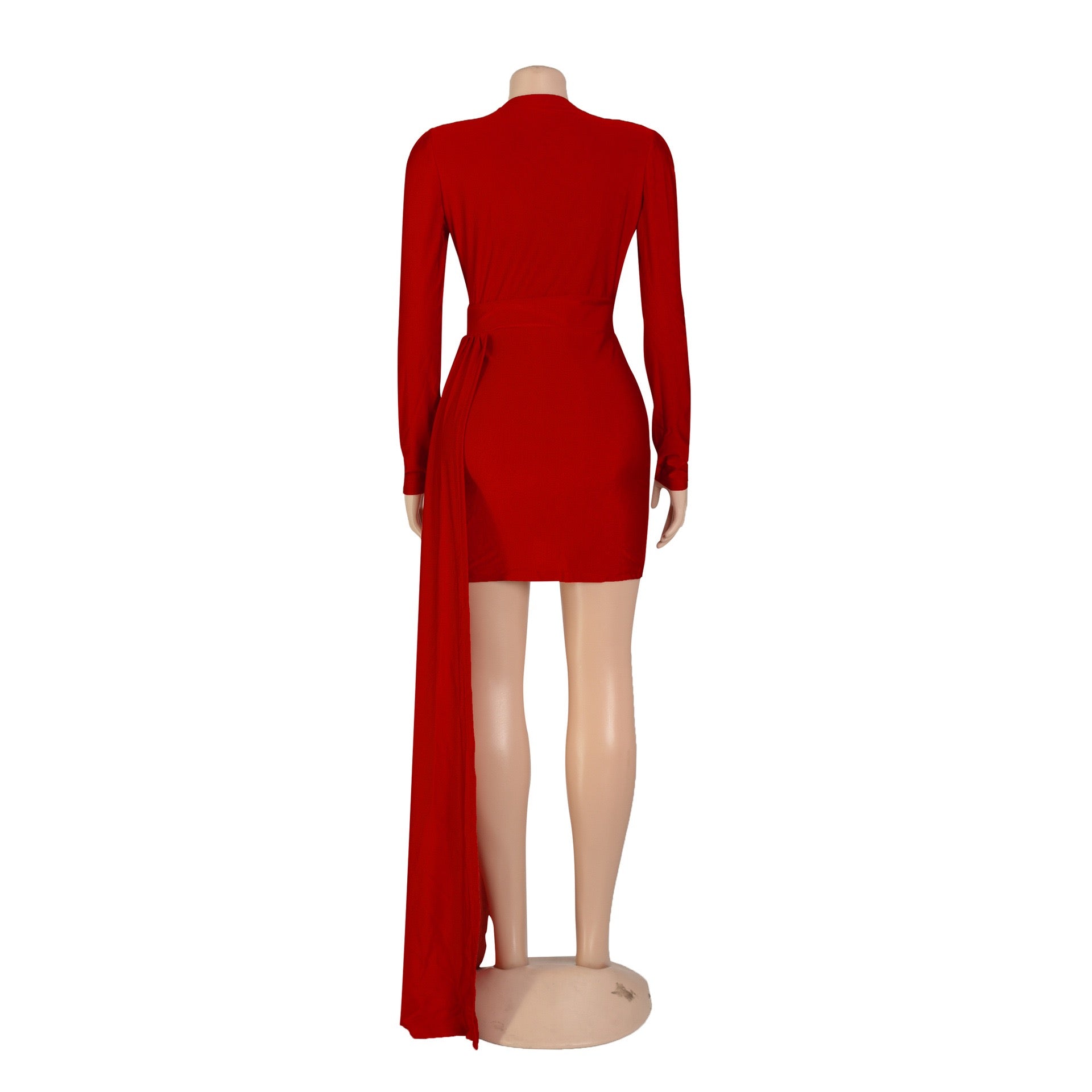 Sexy Red Long Sleeve Dress – Luxury Professionals Fashion Brand