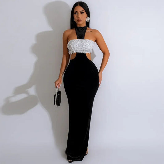 Black Velvet Gown