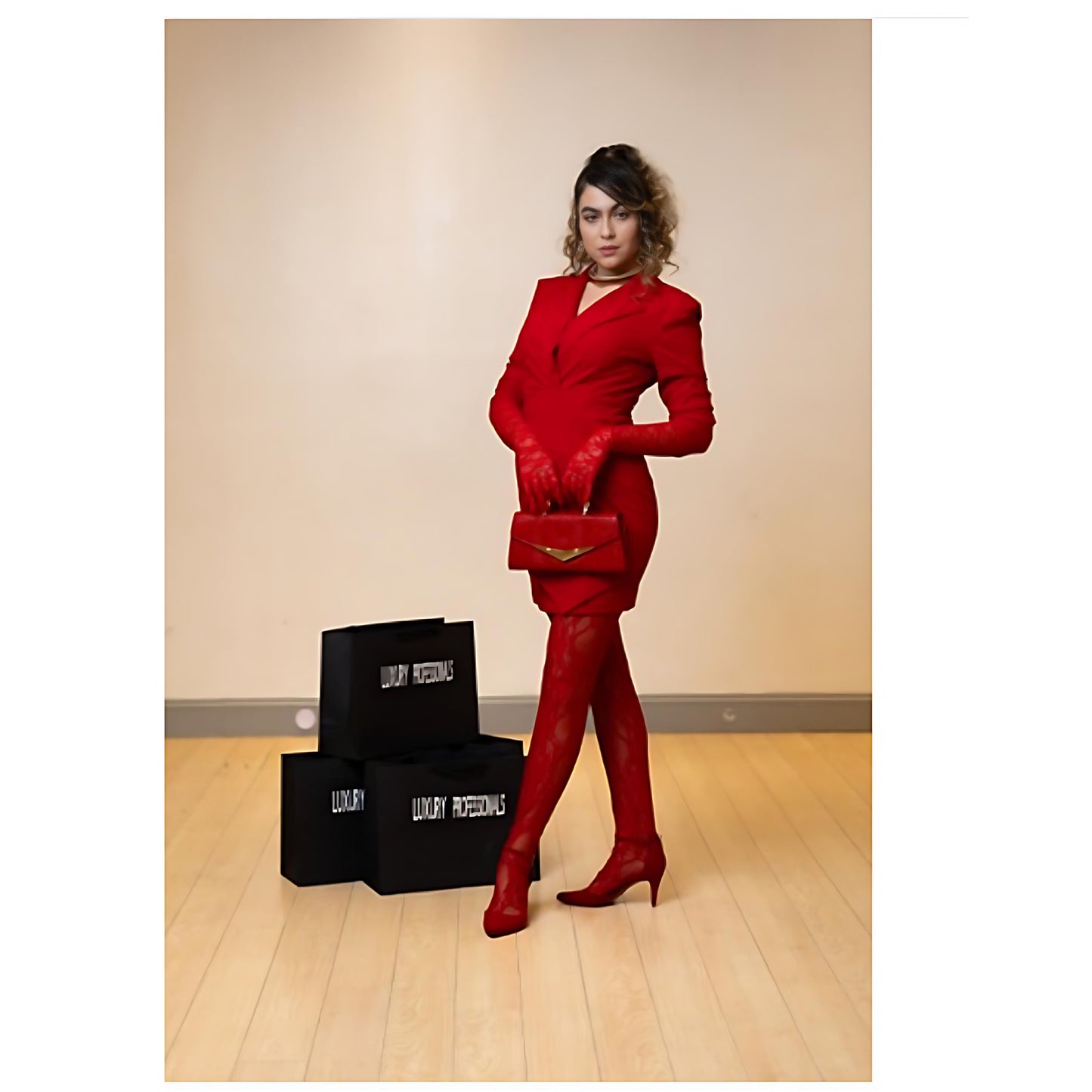 Red Blazer Dress