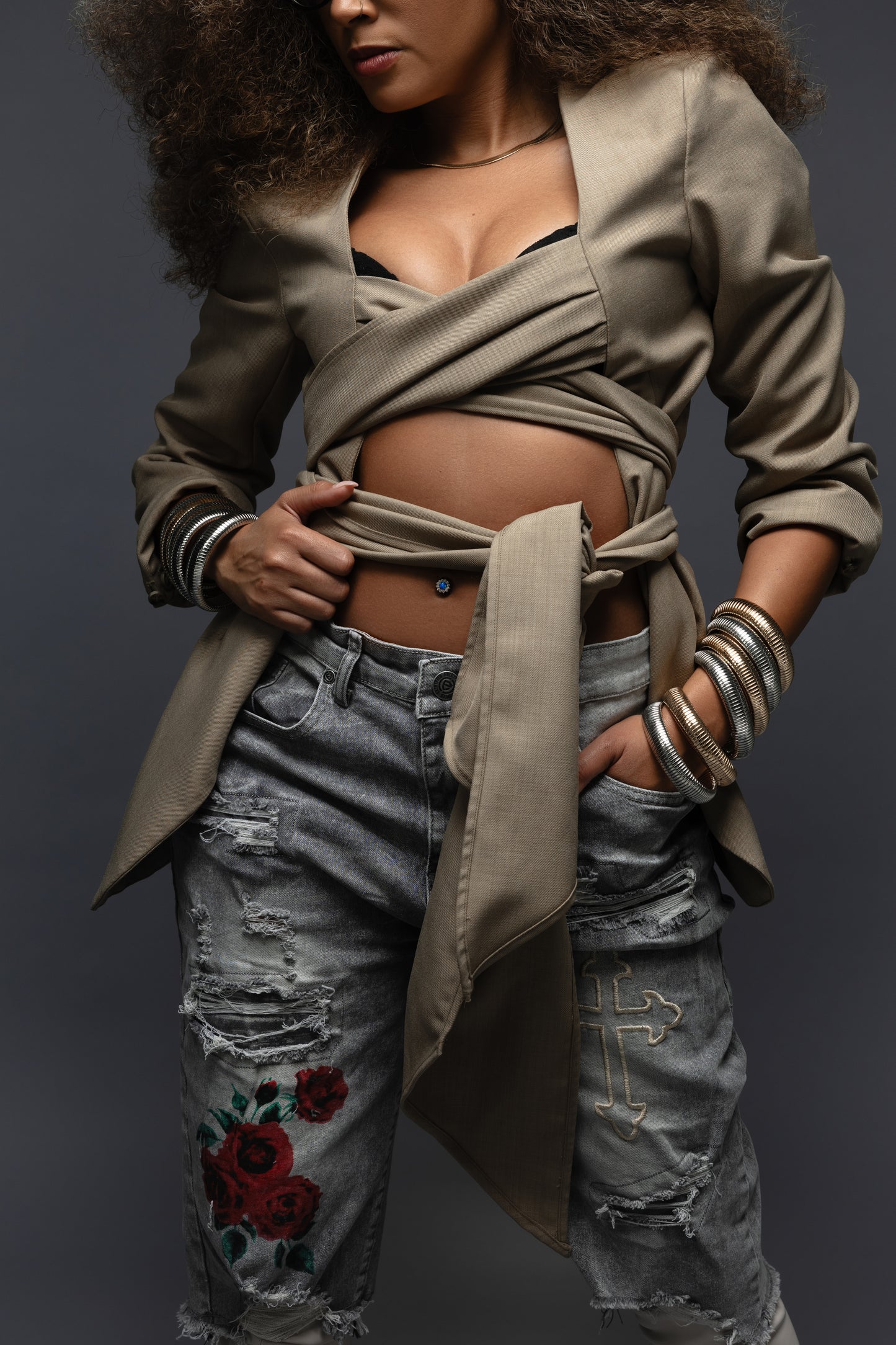 Wrap Tie Blazer