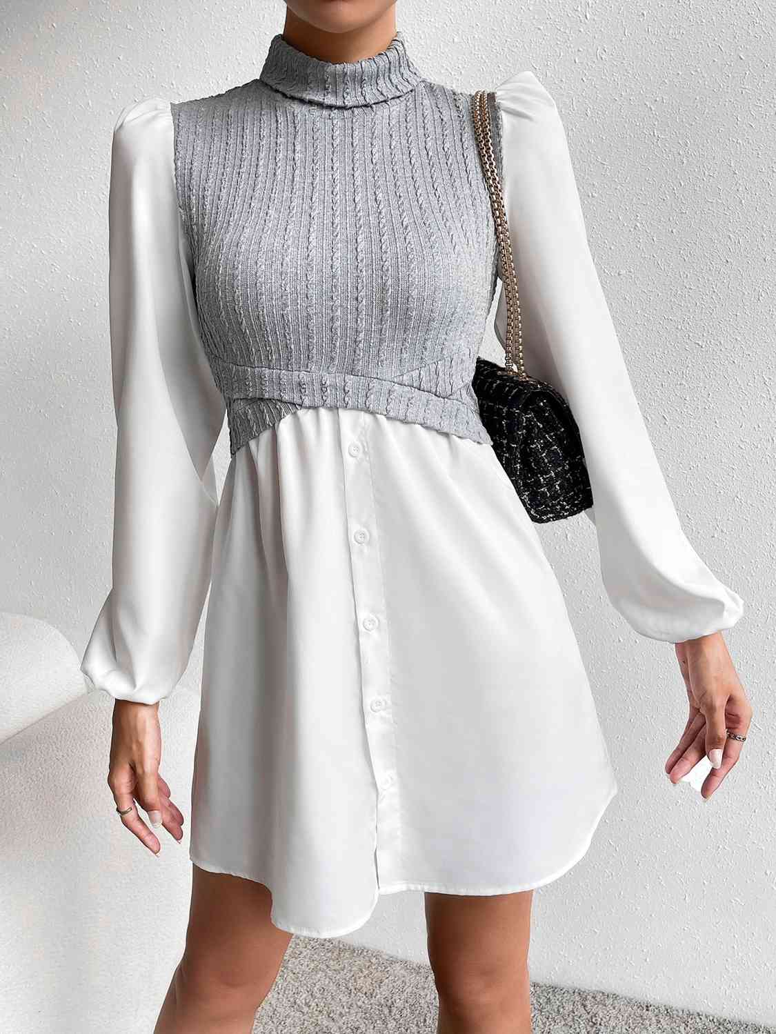 Vest with long sleeve undershirt