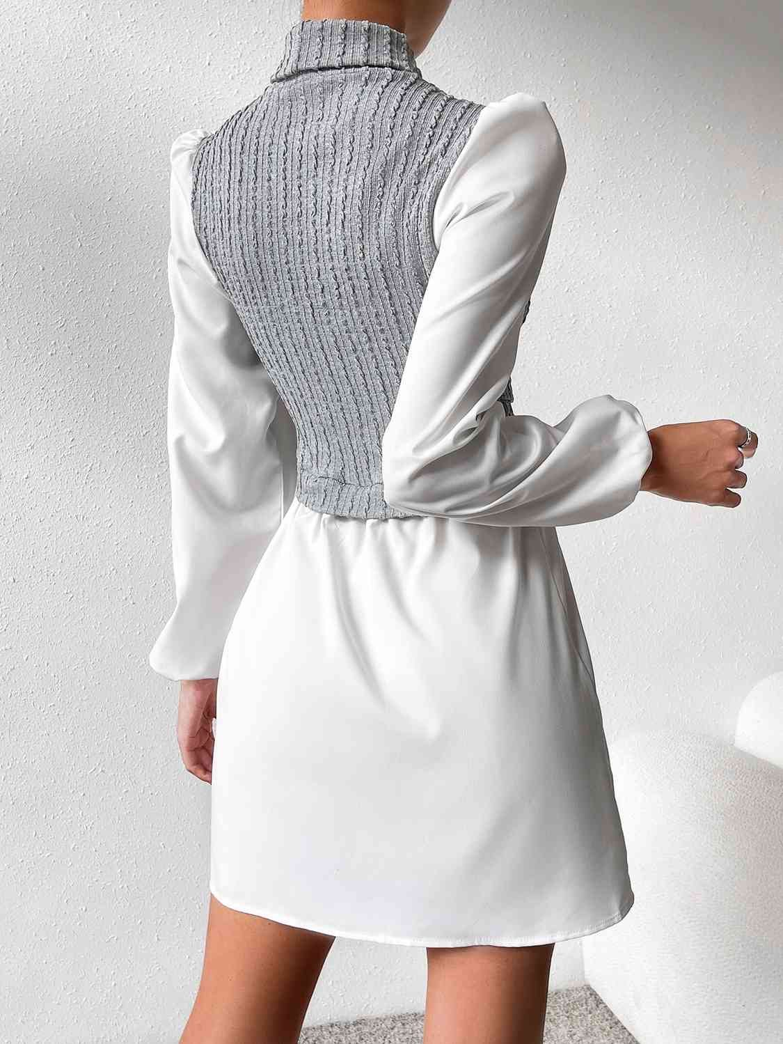 Vest with long sleeve undershirt