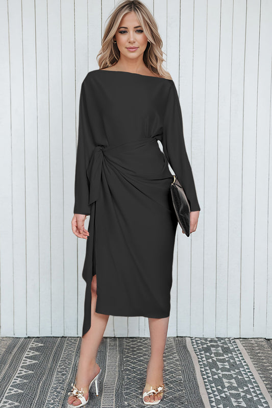 Basic Professional Chic Midi Dress